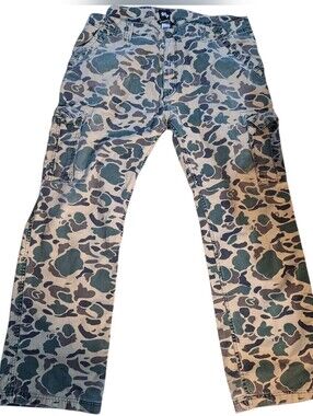 Vintage Imperious Duck Camo Cargo Pants Mens 34 Frogskin Hunting Baggy 90s 40
